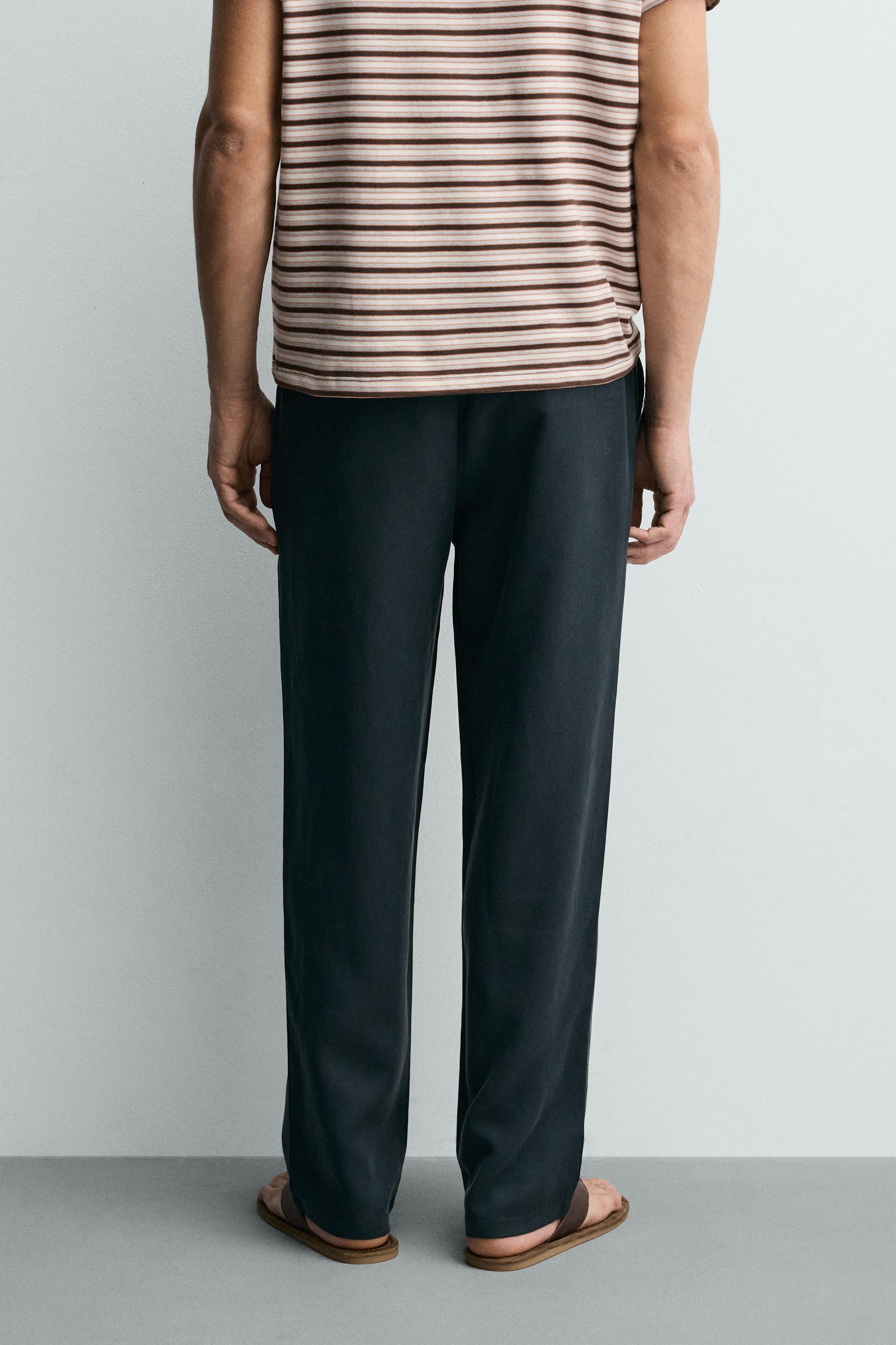 100% LYOCELL REGULAR FIT PANTS